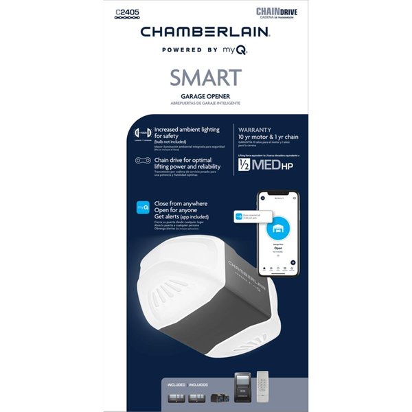 Chamberlain 0.5 HP Drive WiFi Compatible Smart Garage Door Opener 5036992